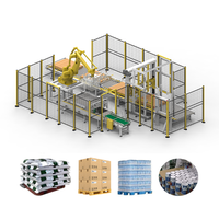 Palettiseur robotisé automatique ABB avec bras manipulateur pour ligne d'emballage de cartons