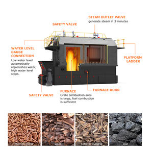 Szl Lanyi Hogedruk Industriële Horizontale Stoomketel Brandbuis Structuur Hout Kolen Verbranding 5 Jaar Garantie Eenvoudige Bediening - Product Image 2
