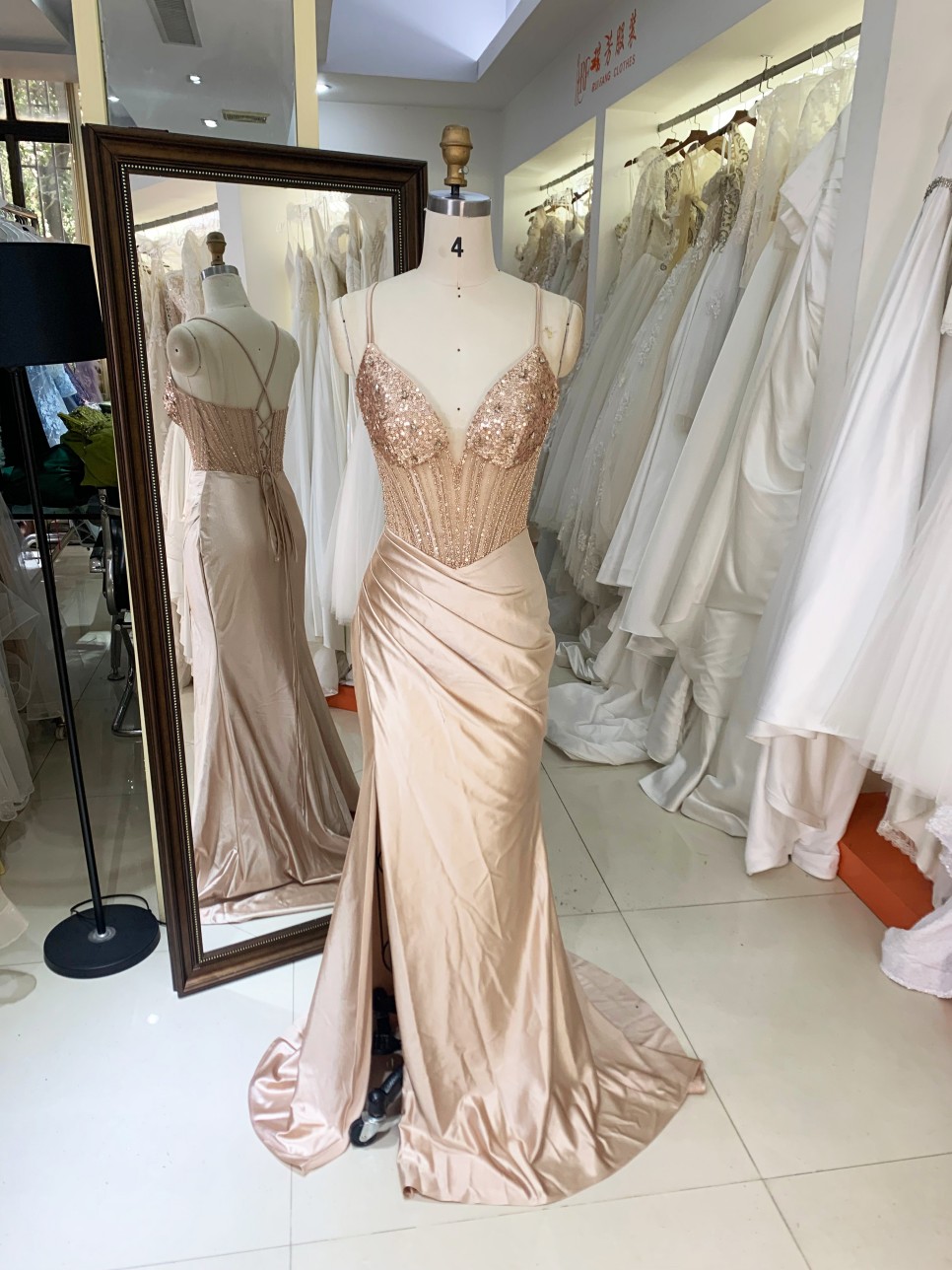 Champagne Satin Dress - Elegant & Stylish Prom Gowns