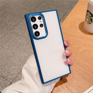 เคสกันกระแทกเลนส์กล้องโลหะแฟชั่น TPU เคสโทรศัพท์มือถือ PC สำหรับ <span class=keywords><strong>Samsung</strong></span> S24 S23 S22 S21 NOTE20 Plus - Product Image 5