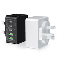 Nouveau chargeur rapide magnétique universel PD20W en PC+ABS ignifuge pour ordinateur portable et téléphone portable, compatible Royaume-Uni/États-Unis/UE, modèle 2026