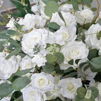 Boule de fleurs artificielles vertes pour la plantation printanière, centres de table de mariage, centre de table en fleurs artificielles en soie, boule de fleurs