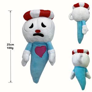 EN STOCK, venta al por mayor, suave, lindo, kawaii, peluche, juguetes de peluche, dibujos animados, anime, cuphead, juguete de peluche - Product Image 3