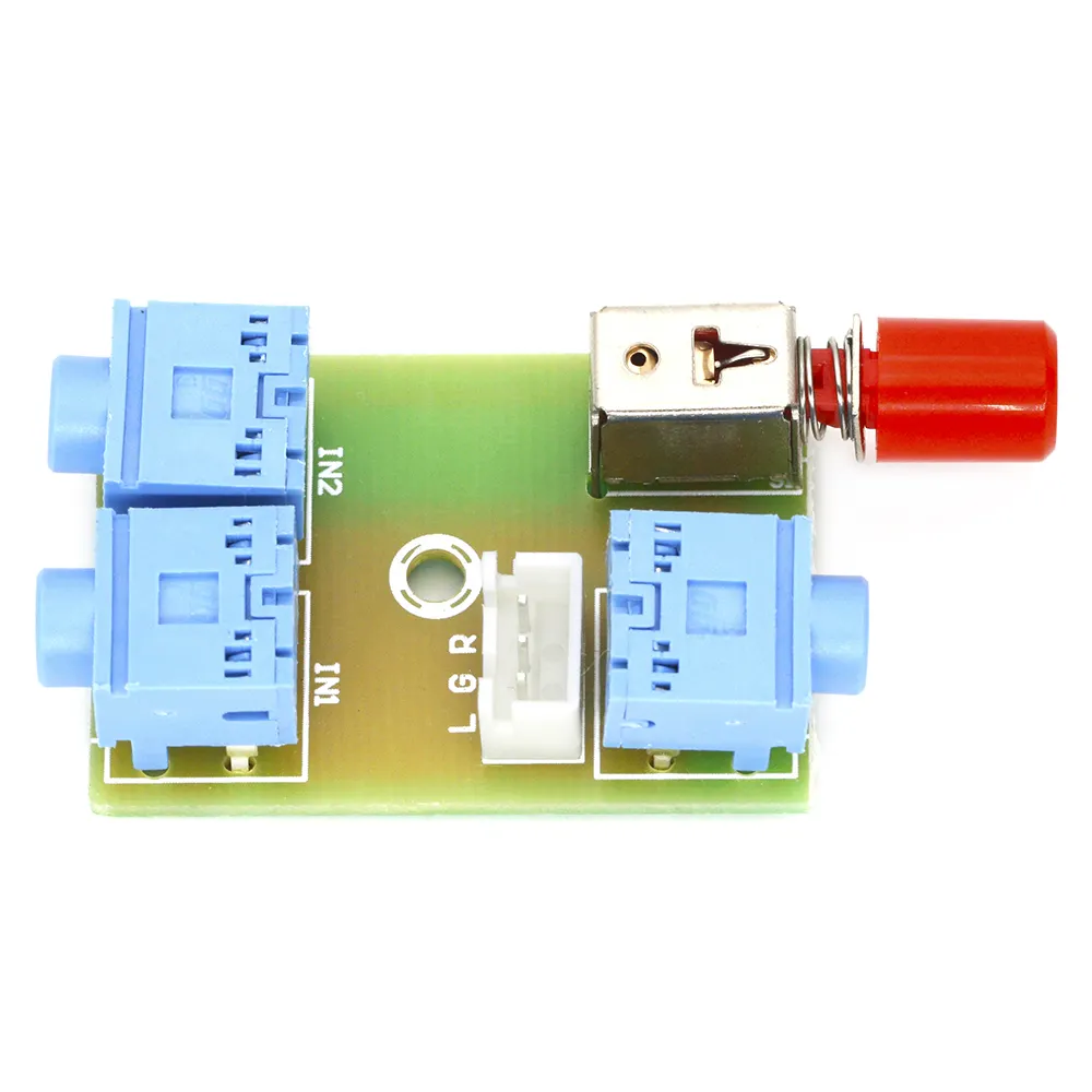 XH-M371 3.5 Audio 2 Ways into 1 Way Out Audio Switching Module Switch Board Audio Socket Switch Diy Electronic PCB Board