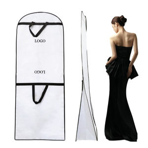 कस्टम उच्च गुणवत्ता वाले इको पुरुषों के सूट और महिलाओं की शादी की पोशाक भंडारण बैग जिपर बंद अनुकूलन लोगो के साथ - Product Image 1