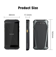 Escáner de Código de Barras DPM, Terminal Portátil Resistente con Android 14, Pantalla de 5.5 Pulgadas, IP67, PDA para SMT y Piezas Metálicas