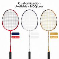 Vente en gros directe usine : Ensemble de raquettes de badminton défensives en fibre de carbone mixte, super légères, durables, haute rigidité, écologiques