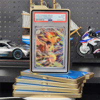 Étui magnétique pour cartes gradées avec trou pour cordon, protection antichoc en aluminium et verre pour cartes sportives PSA/CGC 35PT