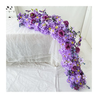 Künstliche Blumen und Seiden rosen Runner Party und Hochzeits dekoration zum Verkauf