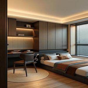 Light Luxury Custom Tatami Bed, Bespoke High-end Tatami Platform Bed With Integrated Storage - Product Image 4