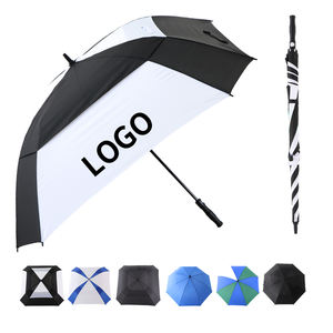 Paraguas UV largo recto de madera impreso con logotipo personalizado de lujo, Paraguas promocional fuerte de calidad <span class=keywords><strong>para</strong></span> regalo de Hotel de Golf - Product Image 2