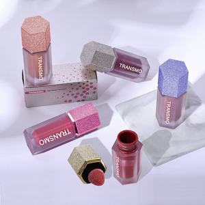 Envases Reciclables para Rubor Líquido, Tubos de Brillo Labial de Marca Privada, Tubos de Brillo Labial Únicos de 10 ml con Brocha Grande - Product Image 4