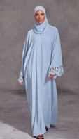 Pakistan Vente en gros Dentelle Vêtements Dubaï Maxi Allium Khimar Kuwii Burqa Islamique Musulman Vêtements Abaya Femmes Robe Musulmane Robe