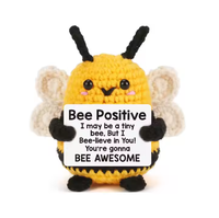 Poupée Abeille Crochet Fait Main Unique Poupée Faite à la Main Cadeau de Noël Cadeaux Inspirants Faits à la Main Abeille Crochet Positif Animal