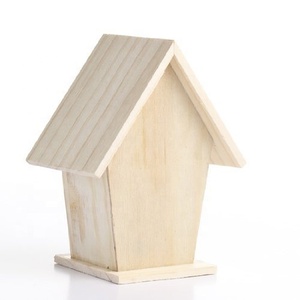 Casette per uccelli in legno non finite per creare, creare e decorare gabbia per uccelli in legno - Product Image 6