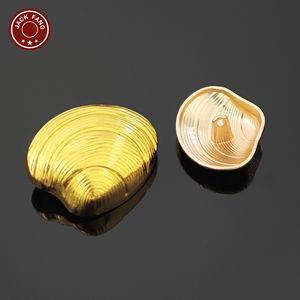 Botones Metálicos con Vástago, Botones Personalizados con Formas Irregulares, Logotipo Grabado, Botones Dorados para Ropa - Product Image 6