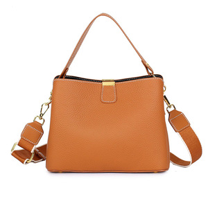 Sac à main fourre-tout tendance, sac à bandoulière <span class=keywords><strong>souple</strong></span>, sac hobo, sacs à main et portefeuilles en <span class=keywords><strong>cuir</strong></span> véritable pour femmes - Product Image 1