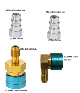 R1234YF a lato basso accoppiatore rapido raccordo per tubo refrigerante adattatore rapido per riempimento idraulico - Product Image 6