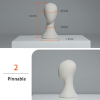 Maniquí de alta gama para mujer/hombre, cabeza de maniquí de sobremesa con pose de pie, para exhibición de pelucas con pasadores