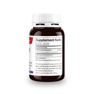 Capsules de 5-HTP de haute qualité, complément de neurotransmetteur pour adultes, 60 capsules, complément de 5-HTP - Product Image 2
