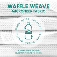 350gsm-400gsm Custom Made Logo Private Label Digital Printing Sublimated Green Leaf Design Microfiber Waffle Beach Towels