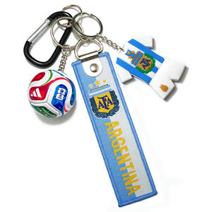 <span class=keywords><strong>Porte</strong></span>-clés en émail Coupe du Monde 2026 Portugal Ronaldo Argentine Messi, Maillot Brésil, Allemagne Mbappé, Pendentif Étoile de Football avec Chaîne - Product Image 5