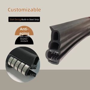 Tira de Sellado de <span class=keywords><strong>Goma</strong></span> EPDM Vulcanizada Integrada con Junta de Acero Angular para Servicios de Corte y Soldadura de Vidrio para <span class=keywords><strong>Ventanas</strong></span> de Automóviles - Product Image 3