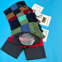 Shorts pour hommes en maille à taille élastique séchage rapide, style rayé, modèle MJK002, vente en gros, 1,98 $