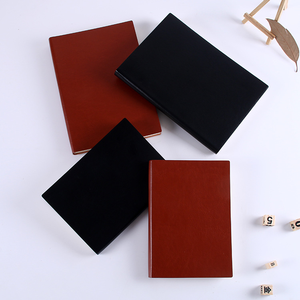 Carnet de notes professionnel minimaliste rétro en cuir PU relié rigide A5/B5 avec logo personnalisé - Papeterie cadeau, pages épaisses - Product Image 2