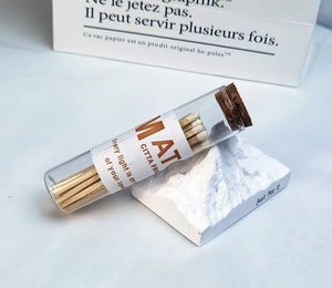 Fiammiferi Lunghi da 10cm Stile INS in Barattolo di Vetro Vintage, Fiammiferi Creativi per Aromaterapia - Product Image 6