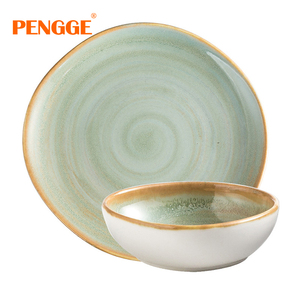 Juego de Vajilla de Cerámica con Esmalte Reactivo Hecho a Mano, Apto para Alimentos, Vajilla para el Hogar, <span class=keywords><strong>Cocina</strong></span>, Restaurante y Servicio de Catering - Product Image 5