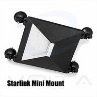 Support de fixation Starlink Mini en silicone 2-en-1 à ventouse, fixation à vide 4 points sans perçage pour toit de voiture, camping-car, bateau, voyages hors réseau