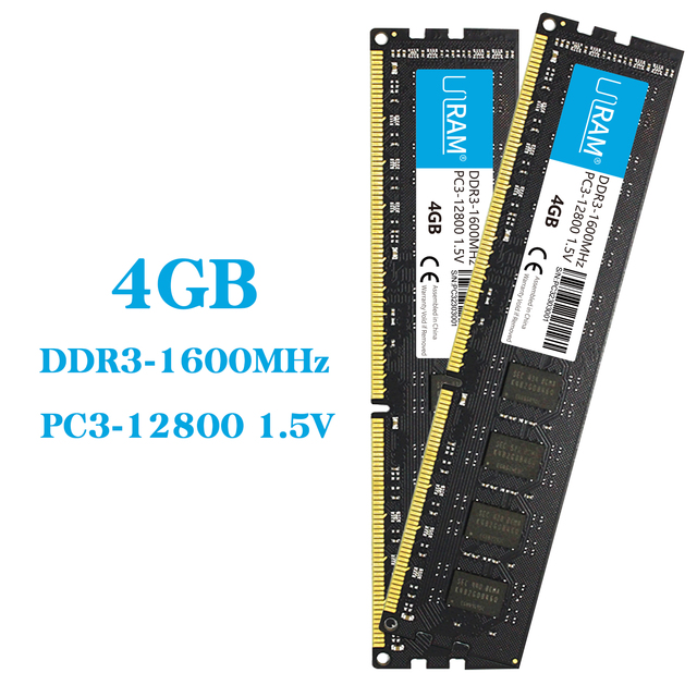 DDR3 4GB 1600MHz Desktop PC Memory RAM Module OEM/ODM Compatible