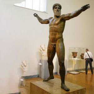 Famosa <span class=keywords><strong>Escultura</strong></span> de Cobre, <span class=keywords><strong>Escultura</strong></span> <span class=keywords><strong>Griega</strong></span>, Artesanía en Metal, Estatua de Bronce de <span class=keywords><strong>Zeus</strong></span> - Product Image 2