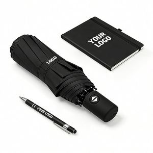 Custom Business Gift Logo Print Portable <b>Windproof</b> Travel Compact Folding <b>Umbrella</b> Automatic Rain for Men Women Teenage - Product Image 1
