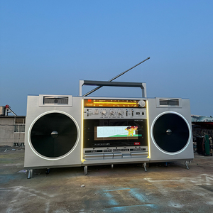 Popular Camping Site Night Market <span class=keywords><strong>Radio</strong></span> Shape Food Truck Remolque de cocina completo para helado Candy Snack Cart - Product Image 5