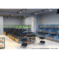 Supermarkt Houten Groente Display Plank Jiachenxin Groentenrek Met Mand En Dienblad Zware Fruit Stalen Opbergdoos