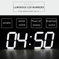 CHEETIE Horloge murale 3D silencieuse en acrylique réglable, décorative et lumineuse, vente en gros