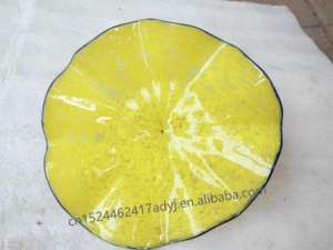 Plaques en <span class=keywords><strong>verre</strong></span> <span class=keywords><strong>de</strong></span> Murano <span class=keywords><strong>de</strong></span> couleur jaune <span class=keywords><strong>sur</strong></span> l'art <span class=keywords><strong>de</strong></span> décoration murale Design personnalisé Art mural en <span class=keywords><strong>verre</strong></span> soufflé - Product Image 2