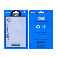 Sacs Ziplock en plastique PE brillant OPP PVC pour emballage de vente au détail de coques de téléphone portable et câbles USB, avec impression de logo personnalisée, vente en gros