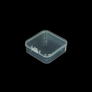 กล่องเก็บของพลาสติกใส 5.5 ซม. ทรงสี่เหลี่ยมพร้อมฝาปิดสำหรับจัดเก็บชิ้นส่วนเครื่องประดับ DIY ภาชนะประกอบ DIY วัสดุ PP โปร่งใส - Product Image 4