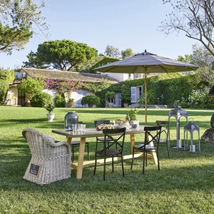 <span class=keywords><strong>Parasol</strong></span> de jardin personnalisé imperméable anti-UV 50+ avec structure en <span class=keywords><strong>bois</strong></span> pour piscine extérieure - Product Image 5