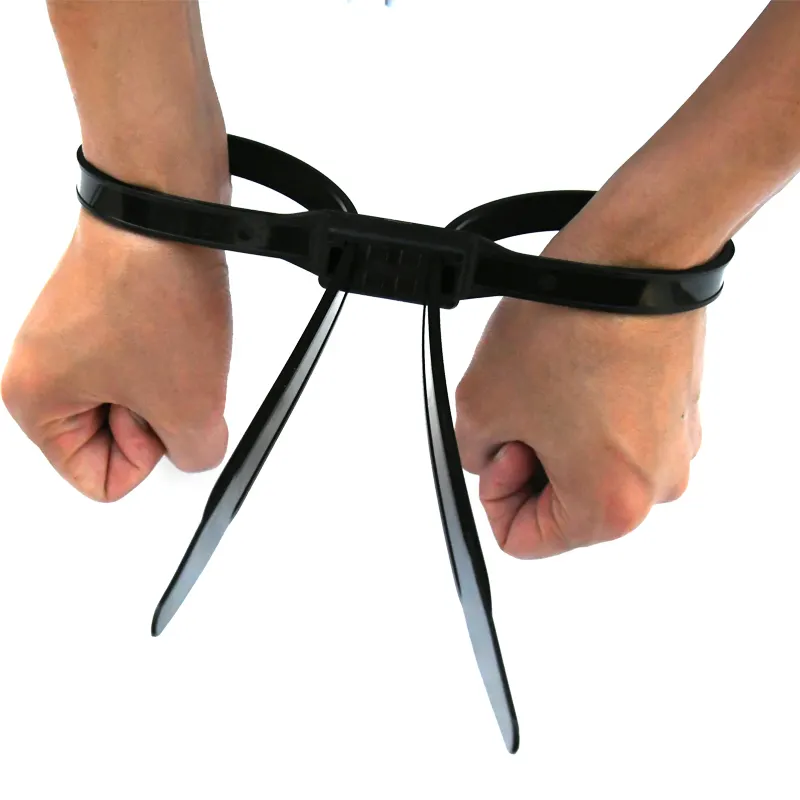 Handcuff Cable Ties Nylon 66 Cable Tie Police Plastic Zip Tie 12*700 mm