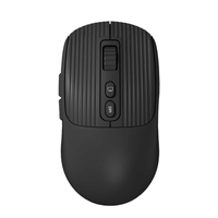 Mouse nirkabel optik 2.4Ghz portabel, Mouse Gaming BT portabel kualitas tinggi, USB/antarmuka tipe-c 7 tombol, Mouse nirkabel ergonomis kedua tangan