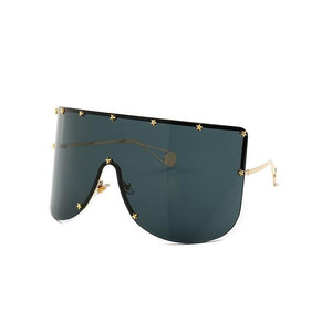 Elaiza <b>Oversized</b> <b>Sunglasses</b> - Gold Gray - Product Image 1