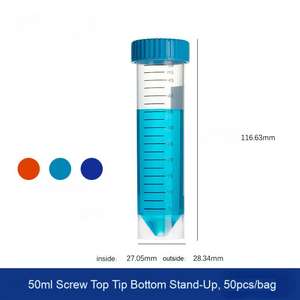 Microtubes en plastique transparent haute transparence sans ADN/ARN Cenlee 0,2 ml <span class=keywords><strong>Tubes</strong></span> PCR à paroi mince avec bouchon à pression compatibles avec la plupart des thermocyclateurs - Product Image 2