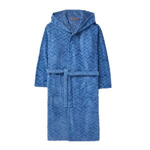 เสื้อคลุมอาบ<span class=keywords><strong>น้ำ</strong></span>ของผู้ชายแบบแห้งเร็วพิมพ์ลายโลโก้ผ้าแจ็คการ์ดหรูหราปรับแต่งได้ตามต้องการ - Product Image 5