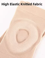 Manchon de soutien de genou de volley-ball respirant de Compression personnalisé danse tissu tricoté à haute élasticité genouillère de rotule de poteau en silicone