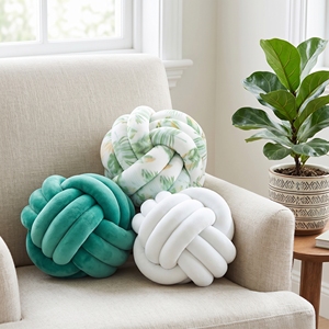 Coussin tressé à nœuds à prix abordable, oreiller décoratif pour la maison, coussin <span class=keywords><strong>de</strong></span> canapé - Product Image 3