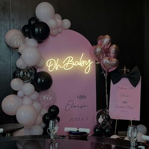 Oh Baby letreros neon LED dimmable USB powered ambient <b>light</b> store <b>window</b> decoration <b>light</b> street indicator <b>light</b> Customized 5v - Product Image 4